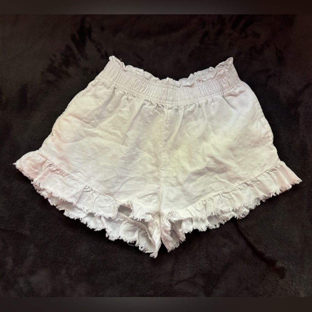 Aerie white poplin shorts xs